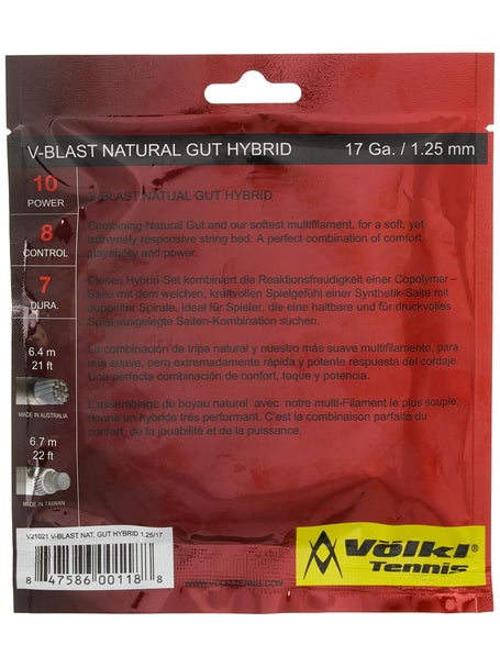 Volkl V-Blast Hybrid 17/1.25 String Yellow/Black/Silver