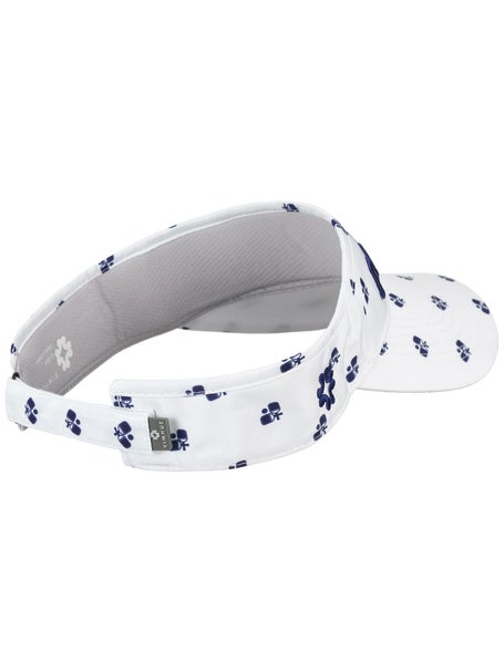 VimHue Womens Pickle Puff Print Visor - Wh/Navy
