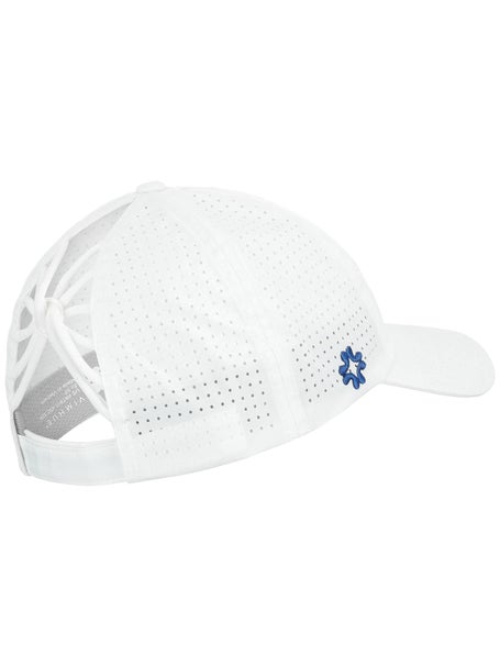 VimHue Womens Pearl Stitch Tennis Hat - Wh/Navy