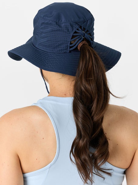 VimHue Womens Sun Goddess Bucket Hat - Navy