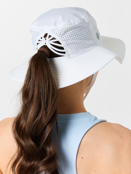 VimHue Womens Sun Goddess Bucket Hat - White