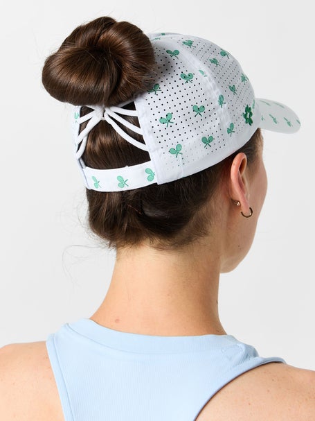 VimHue Womens Sun Goddess Hat - Green Tennis Racquet