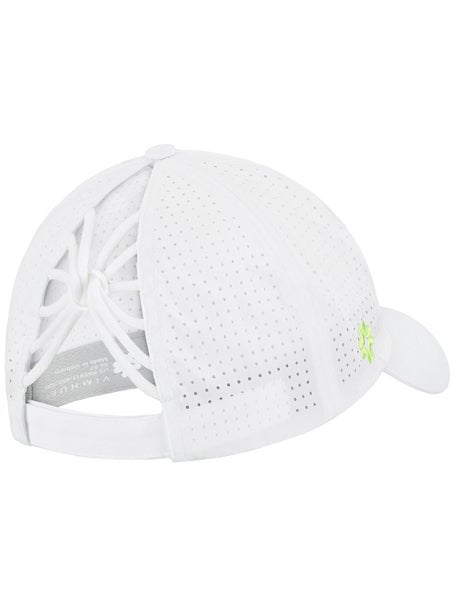 VimHue Womens Multi Ombre Puff Tennis Hat - White