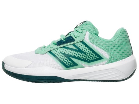 New Balance WC 696v6 D White/Deep End Womens Shoes