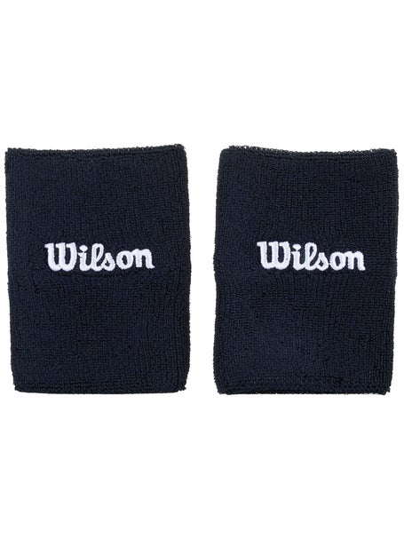 Wilson Core Doublewide Wristbands - White
