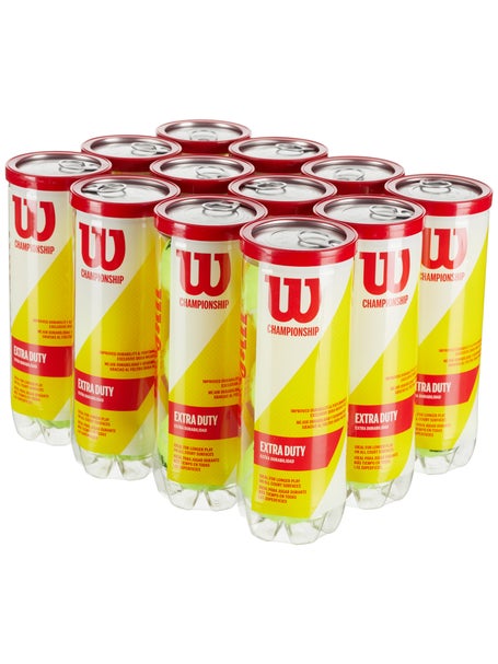 Wilson Championship Extra Duty Tennis Ball 12 Can Case