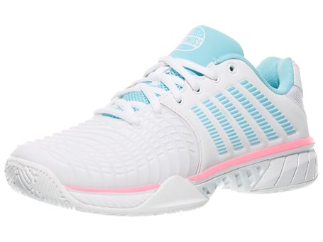 KSwiss Express Lt 3 Padel Wh/Neon Blue Womens Shoes