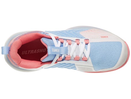 KSwiss Ultrashot 3 White/Blue/Pink Woms Shoe