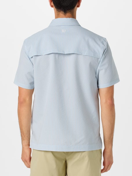 Wilson Mens Tech Seersucker Polo