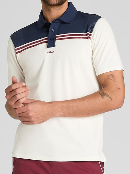 Wilson Mens Clay All Season Stripe Polo