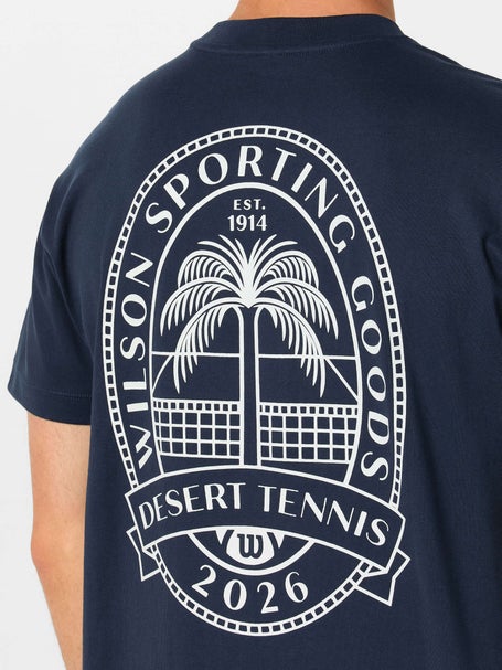 Wilson Mens Desert Vibes Graphic T-Shirt - Navy