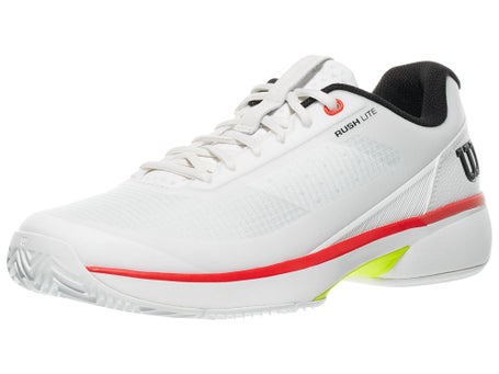 Wilson Rush Lite 5 Clay Wh/Bk/Infrared Mens Shoes