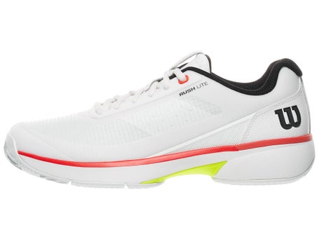 Wilson Rush Lite 5 Clay Wh/Bk/Infrared Mens Shoes