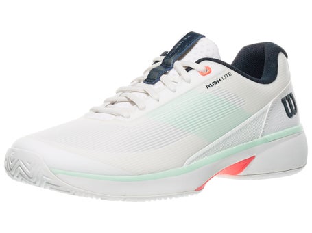 Wilson Rush Lite 5 White/Bay/Coral Mens Shoes
