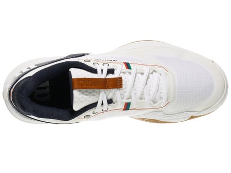 Wilson Rush Pro 5 Clay White/Navy/Gum Mens Shoes