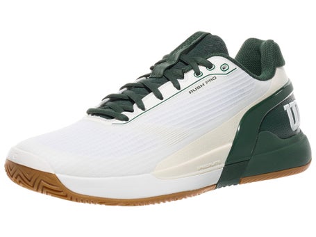 Wilson Rush Pro 5 White/Sycamore/Gum Mens Shoes 