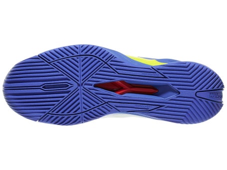 Wilson Rush Pro 4.5 White/Blue/Yellow Mens Shoes