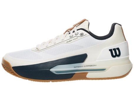 Wilson Rush Tour 5 Clay White/Navy/Gum Mens Shoes