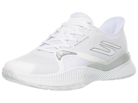 Skechers State Champ White/Silver Womens Shoes