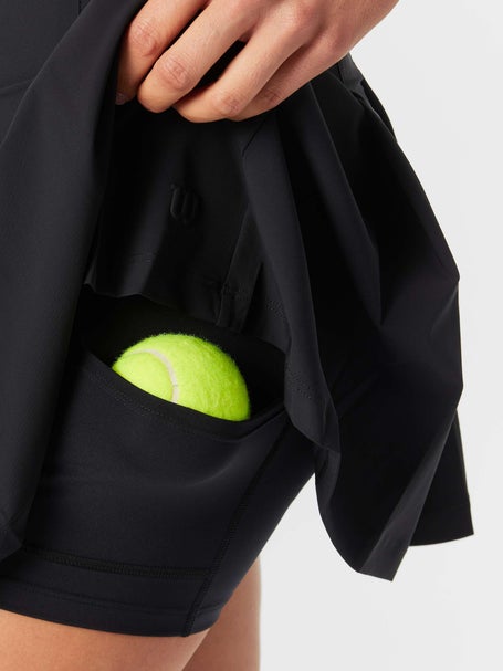 Wilson Womens Core Classic Pleated Mini Skirt - Black