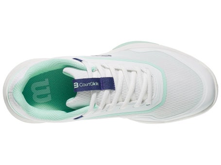 Wilson Courtglide White/Bay/Blue Womens Shoes