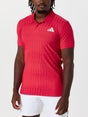 adidas Men's Spring Gameset Freelift Polo Ruby S