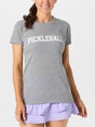Bubble Women's Pickleball T-Shirt Grey M