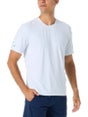 IBKUL Men's Essential Short Sleeve Top White S
