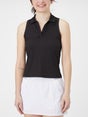 KSwiss Women's Core Sleeveless Rib Polo Black XS