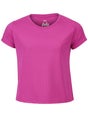 Lucky In Love Girl's Retro Boxy Top Mulberry L