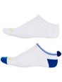 Lucky In Love Wmn Shibori Low Cut Sock Size 4-10 White