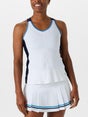 LIJA Women's Club Vibes Ladder Tank Wh/Jet Blue XS