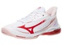 Mizuno Wave Exceed Tour 7 White/Red Wom's 9.5
