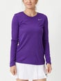 Nike Wms Team Legend Long Sleeve Top II Purple XS