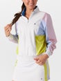Penguin Wms Colorblock Quarter Zip Jacket White XL