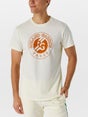 Roland Garros 2025 Men's Big Logo T-Shirt Tan S