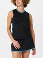 Sofibella Women's Electric Blue Trim Tank Black L