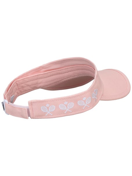 Ame & Lulu Country Club Crossed Racquets Visor Pink