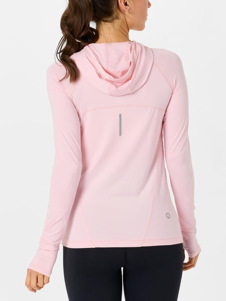 BloqUV Womens Full Zip Hoodie - Tickle Me Pink