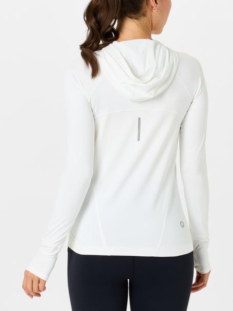 BloqUV Womens Full Zip Hoodie - White