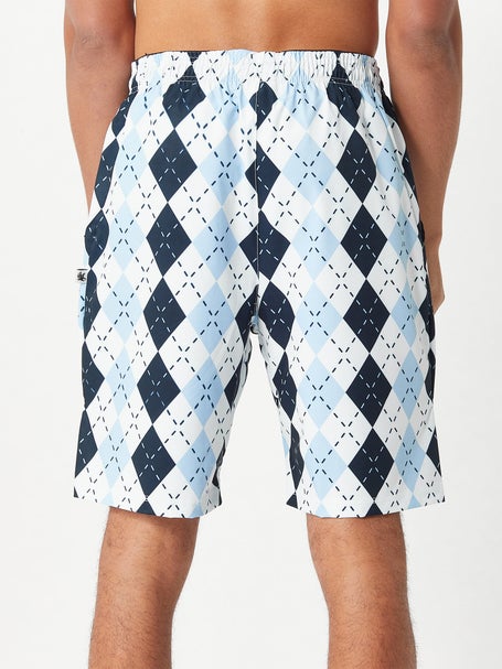 Flow Society Mens Blue Argyle Short