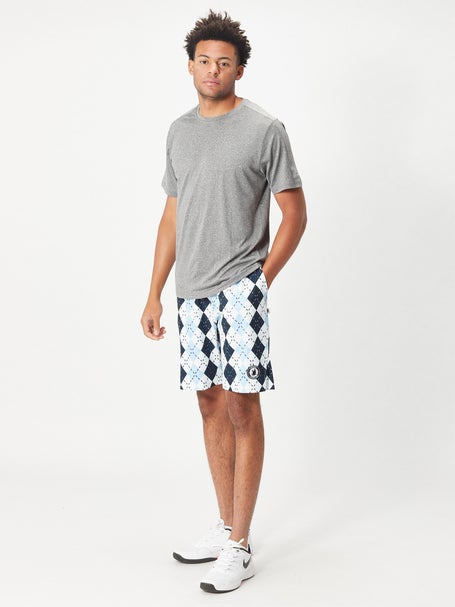 Flow Society Mens Blue Argyle Short