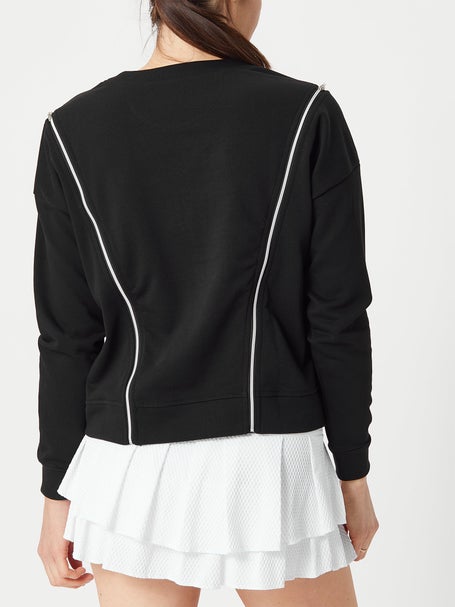 Lucky in Love Womens Core Zips Sealed Jacket - Black