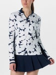 Penguin Wms Summer Riviera Floral 1/4 Zip Print XS