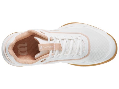 Wilson Courtglide White/Rose/Gum Womens Shoes